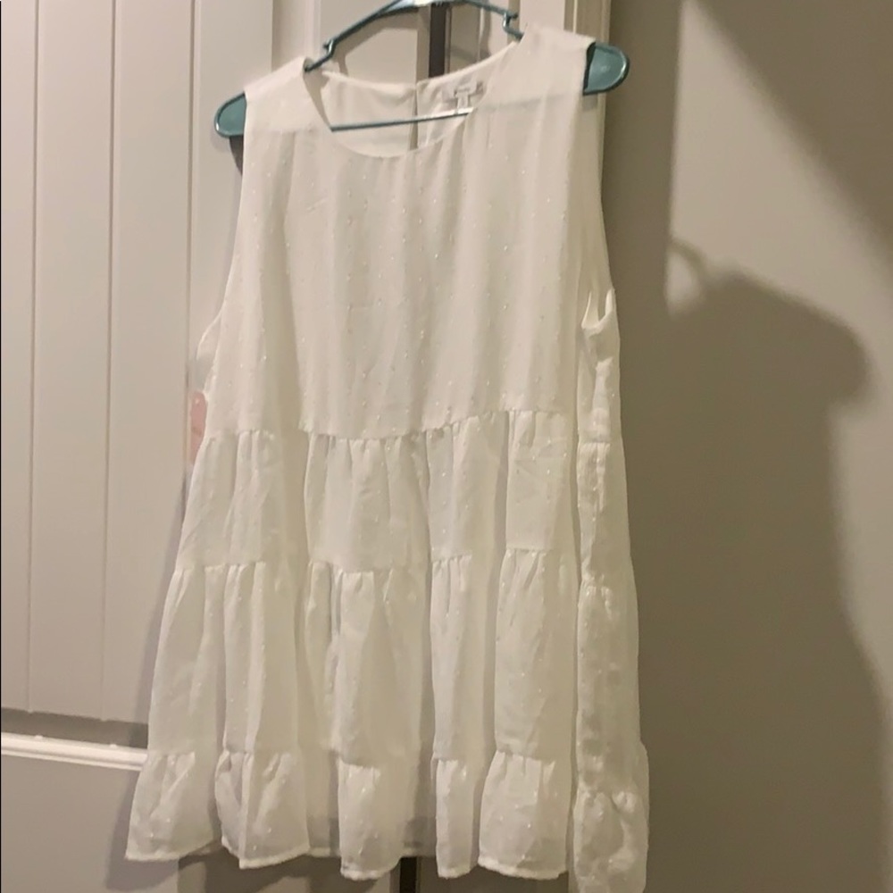 Jodifl White Sleeveless shirt